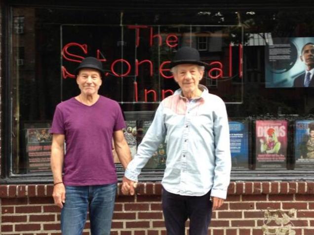 Ian McKellen and Patrick Stewart